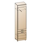 Камелия Шкаф для одежды и белья ШК-2641