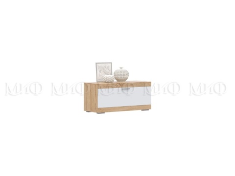 ТВ-Тумба Авангард ТБ-1100 (Ш-1100 x В-500 x Г-445 мм) Дуб Сонома/Белый Глянец