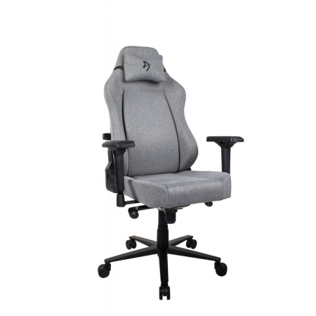 Компьютерное кресло Arozzi Primo Woven Fabric - Grey - Black logo